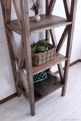 Этажерки для кухни деревянные напольные фото