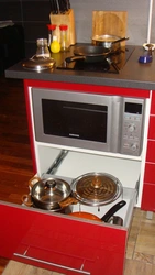 Мини печь на кухне фото