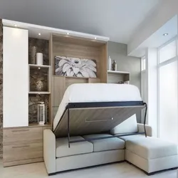 Дизайн спальни с кроватью трансформером