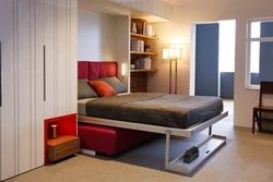 Дизайн спальни с кроватью трансформером