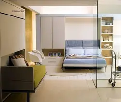 Bedroom design with transformable bed