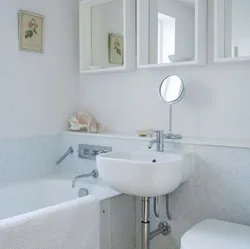 Sink in a small bathroom photo