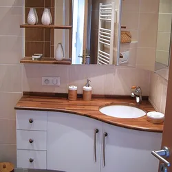 Sink in a small bathroom photo