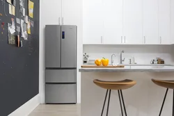 Холодильник haier в интерьере кухни