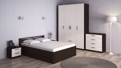 Bedroom design wardrobe chest of drawers bed