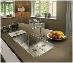 Large sink in the kitchen photo