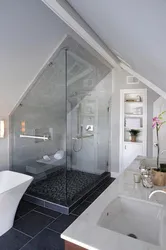 Bathroom With Sloping Ceiling Photo