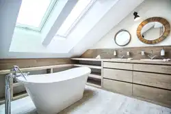Bathroom With Sloping Ceiling Photo