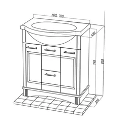 Bathroom cabinet photo dimensions