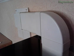 Plastic air duct for kitchen hood photo