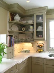 Kitchen interior corner cabinet