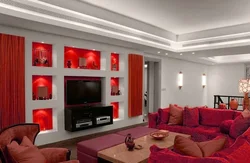 Living Room Made Of Plasterboard Photo