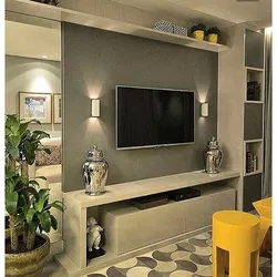 Living room made of plasterboard photo