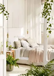 Кветкавая спальня дызайн фота
