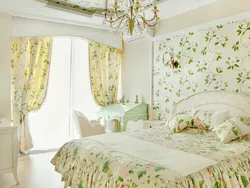 Flower bedroom design photo