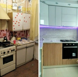 Kitchen renovation before and after real photos