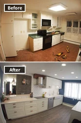 Kitchen renovation before and after real photos