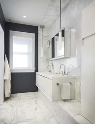Bathroom tiles dark light photo