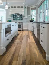 Kitchen design with wood floors