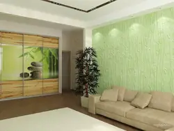 Бамбук в интерьере гостиной