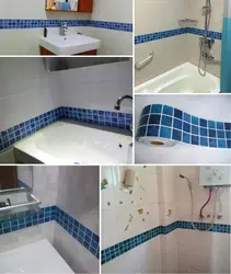 Self adhesive bathroom design