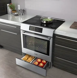 Modern Gas Stoves For The Kitchen With Oven Photo