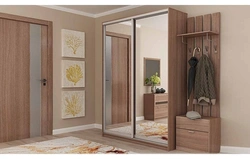 Built-In Wardrobe In The Hallway Photo With Mirrors