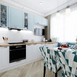 Cool colors for kitchen interior