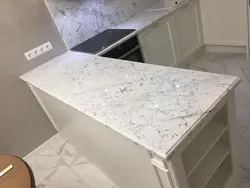 Мрамор марквина белый в интерьере кухни