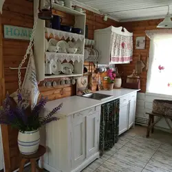 Kitchen of an old house photo