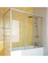 Glass Curtains For Bathtub Photo In The Interior