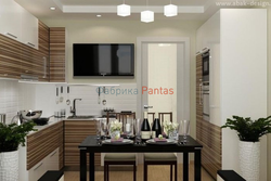 Kitchen design in p44t one-room