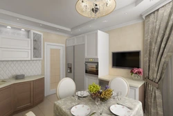 Kitchen design in p44t one-room