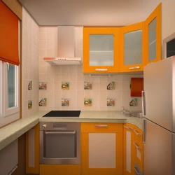 Inexpensive kitchen renovation and design in Khrushchev photo