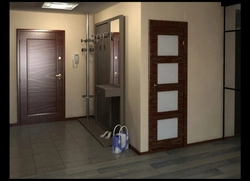 Apartment hallway design entrance door