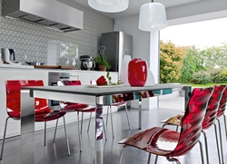 Photo of kitchen tables in a modern style