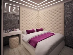 Bedroom design with soft wall panel