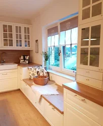 Kitchen Design With Drawers By The Window