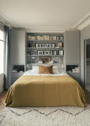 Small bedroom with large bed photo