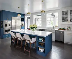 Studio design blue kitchen