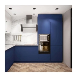 Дизайн студии синяя кухня