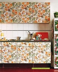 Kitchen interior self-adhesive