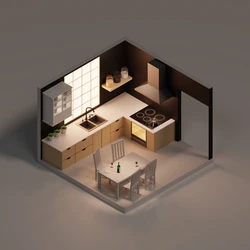 3d дизайн кухни гостиной