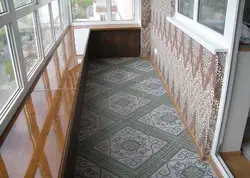 Loggia floor design photo