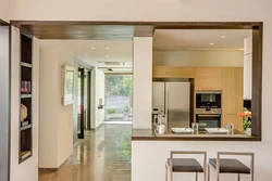 Interior kitchen doorway