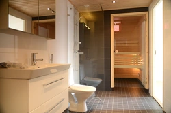 Bathroom Design In A House With A Sauna