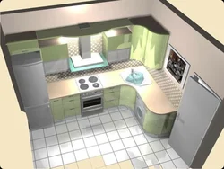 Kitchen 36 Sq M Design Photo