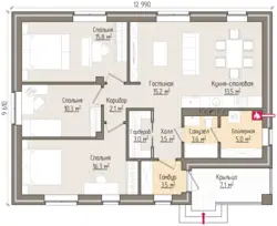 Two bedroom house design