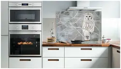 Built-in oven in the kitchen interior