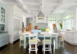 I дизайн кухни для большой семьи